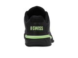Zapatillas K-Swiss Hypercourt Express 2 para hombre | Negro/Verde neón suave/Lava neón