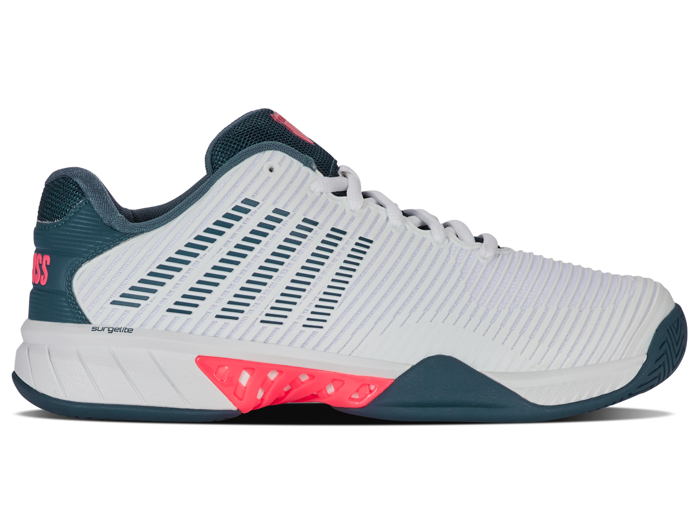 06613-129-M | HYPERCOURT EXPRESS 2 | WHITE/STARGAZER/NEON BLAZE