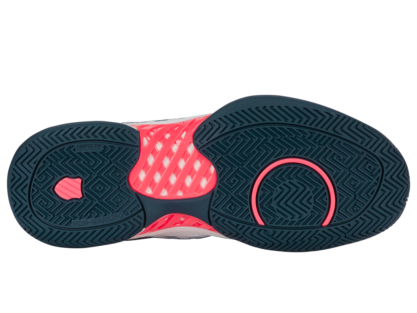 06613-129-M | HYPERCOURT EXPRESS 2 | WHITE/STARGAZER/NEON BLAZE