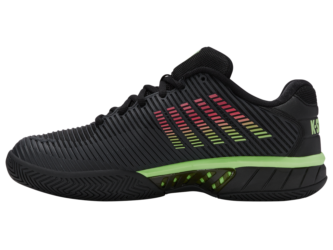 06806-034-W | HYPERCOURT EXPRESS 2-2E | BLACK/SOFT NEON GREEN/NEON LAVA