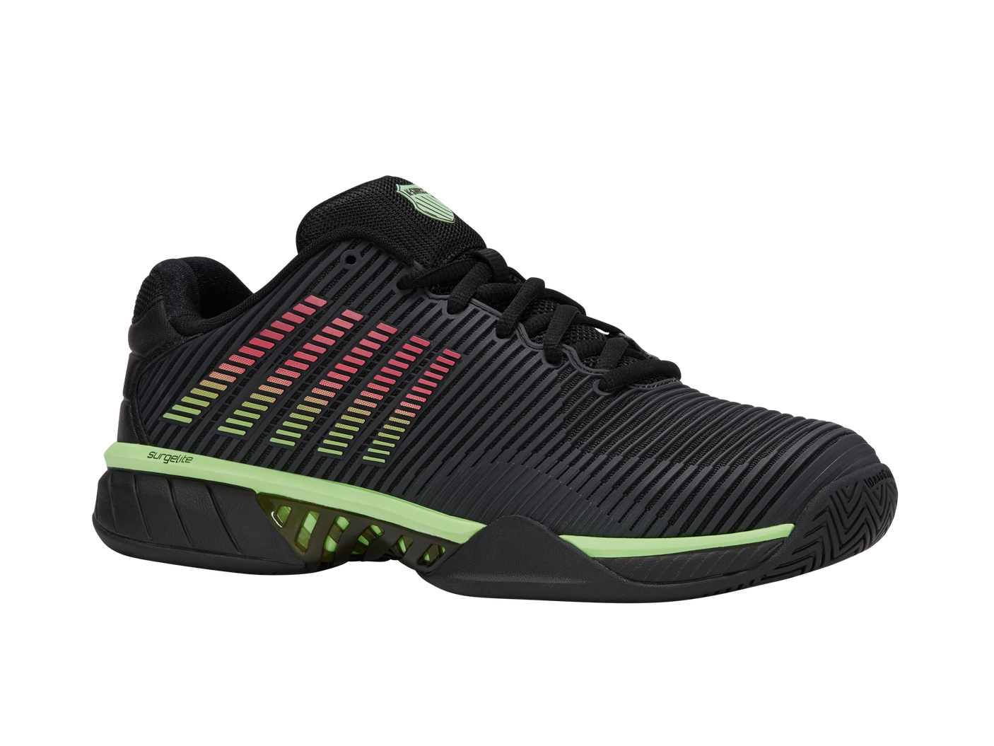 06806-034-W | HYPERCOURT EXPRESS 2-2E | BLACK/SOFT NEON GREEN/NEON LAVA