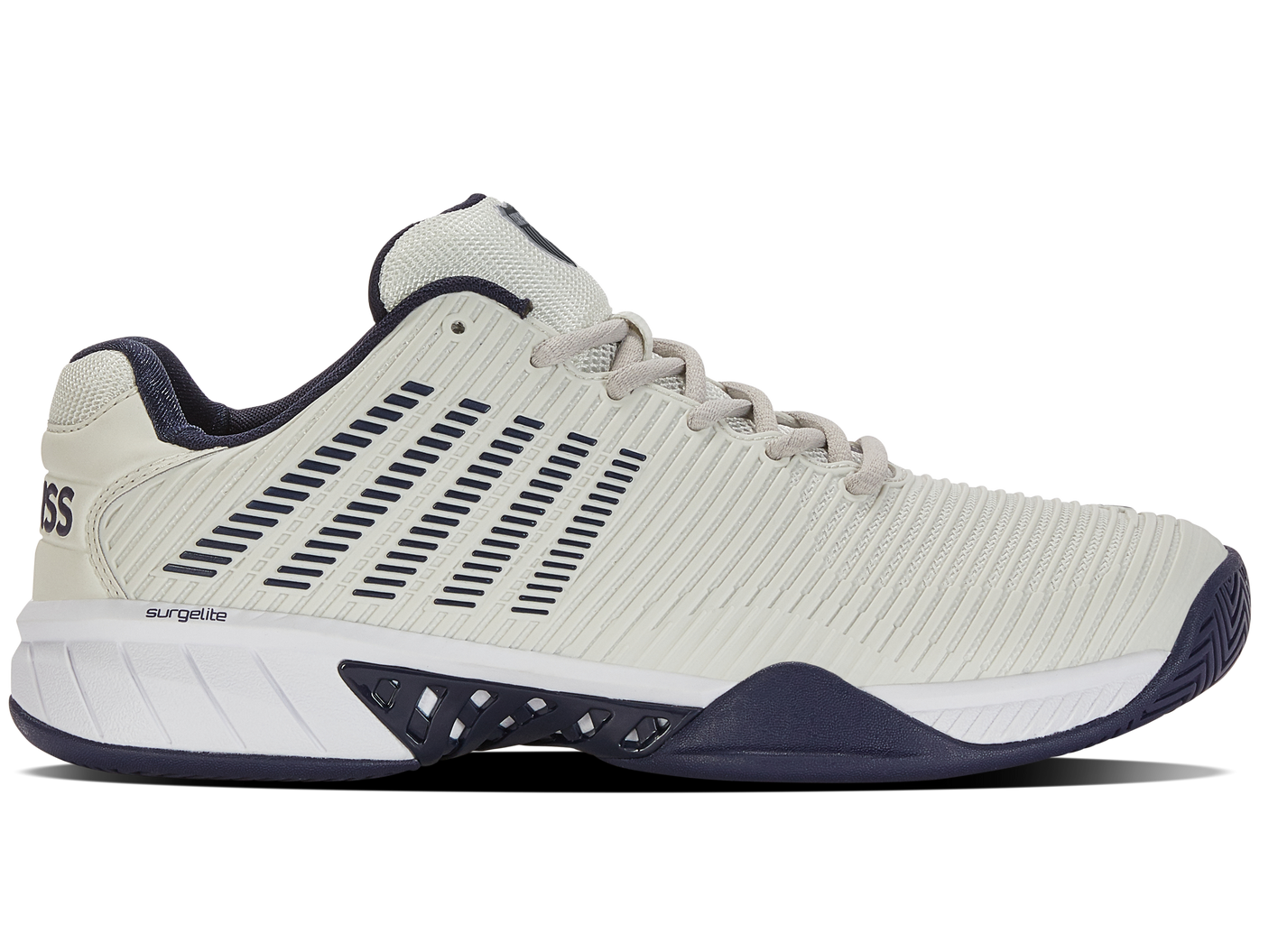 K-Swiss Men's Shoes Hypercourt Express 2-2E | Gray/Wht/Peacoat