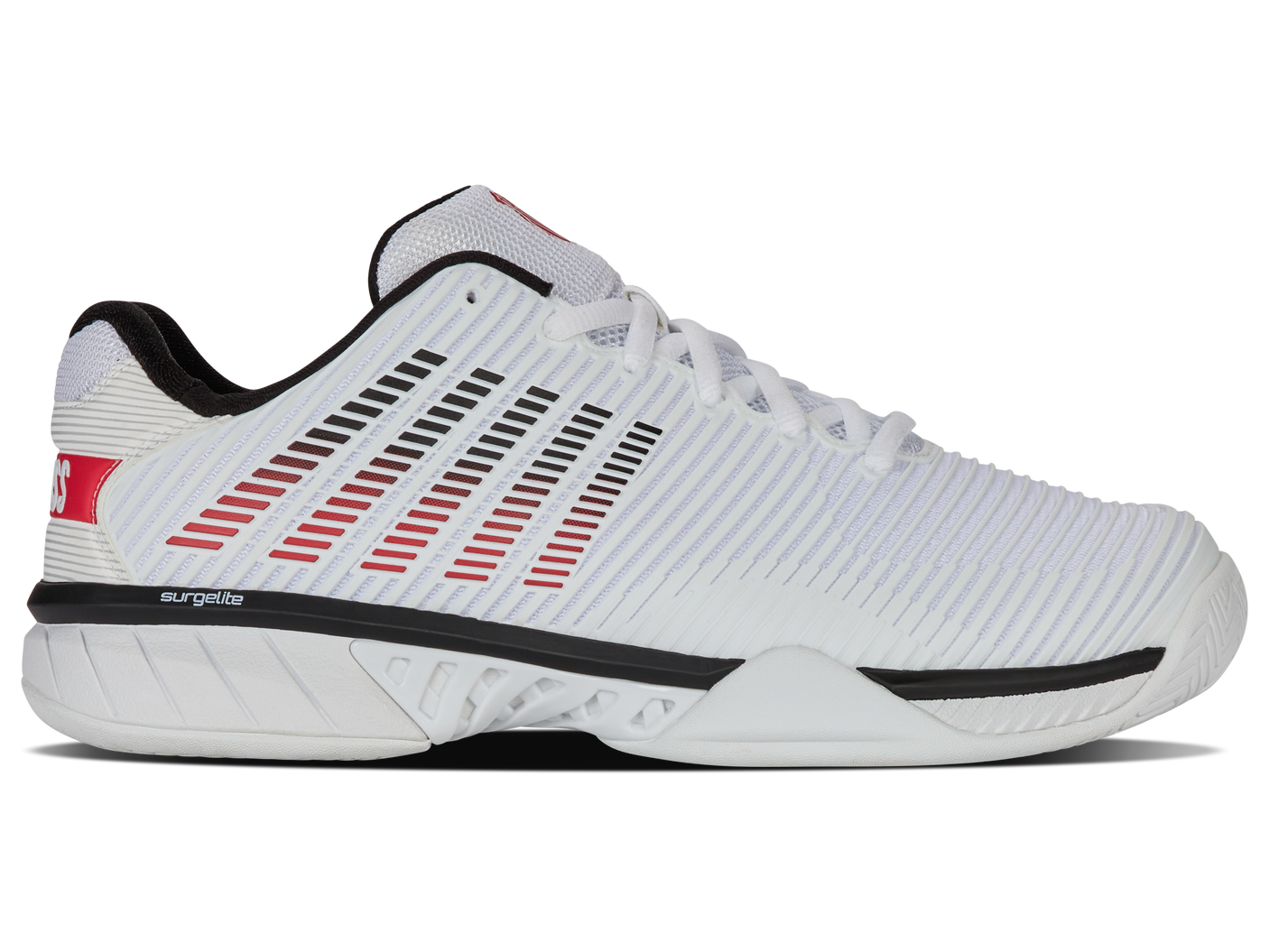 K-Swiss Men's Shoes Hypercourt Express 2-2E | White/Black/Mars Red