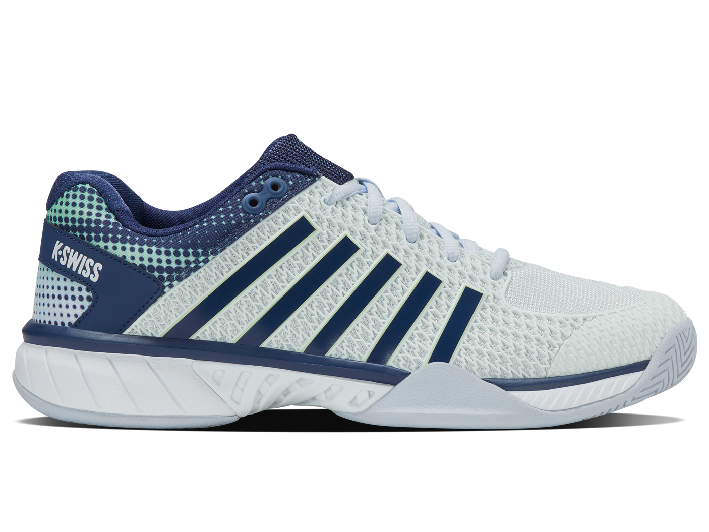 K-Swiss Men's Shoes Express Light Pickleball-2E | Bit Of Blue/Oceana/Patina Green