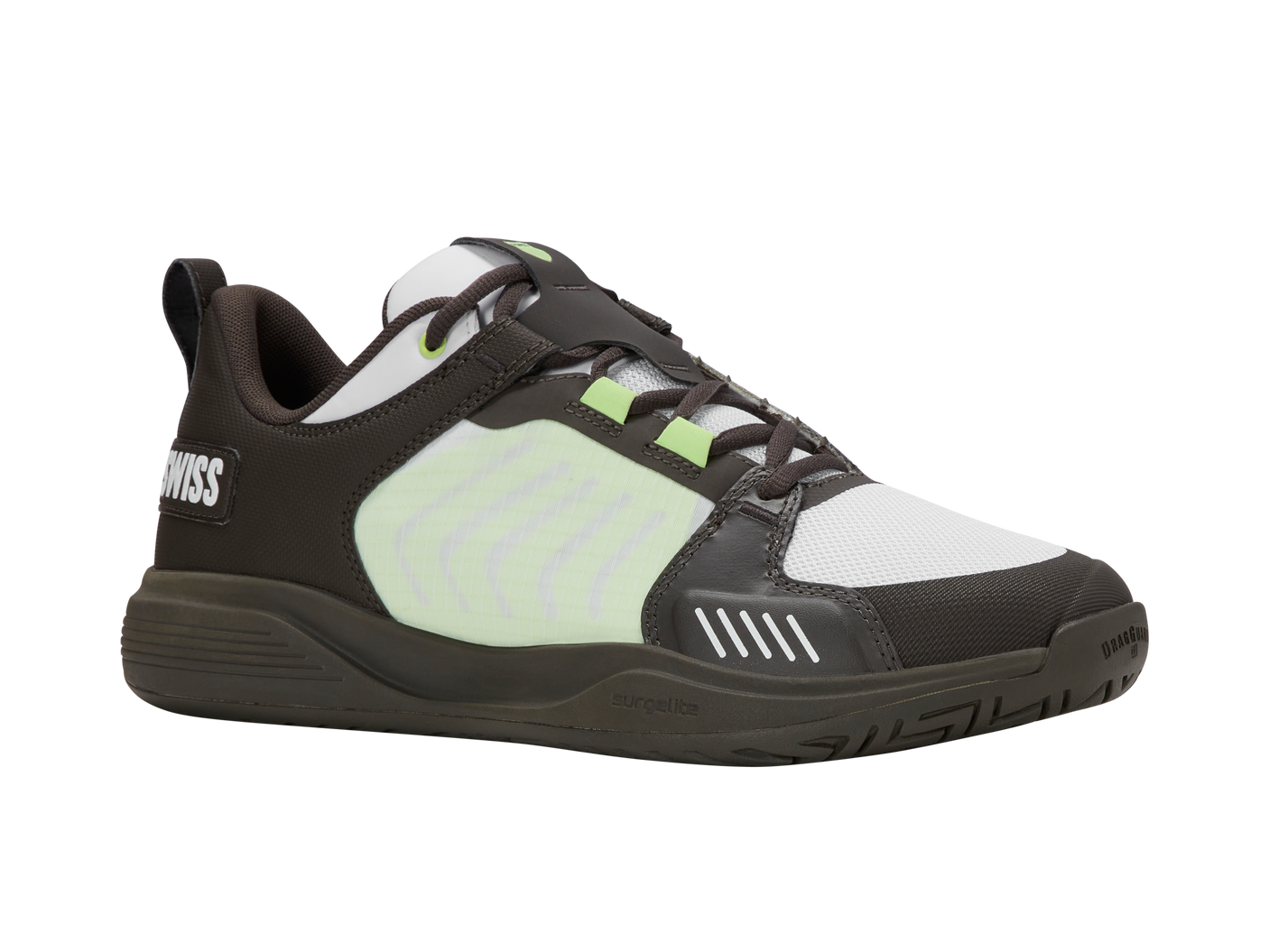 K-Swiss Men's Shoes Ultrashot Team | Black/White/Soft Neon Green
