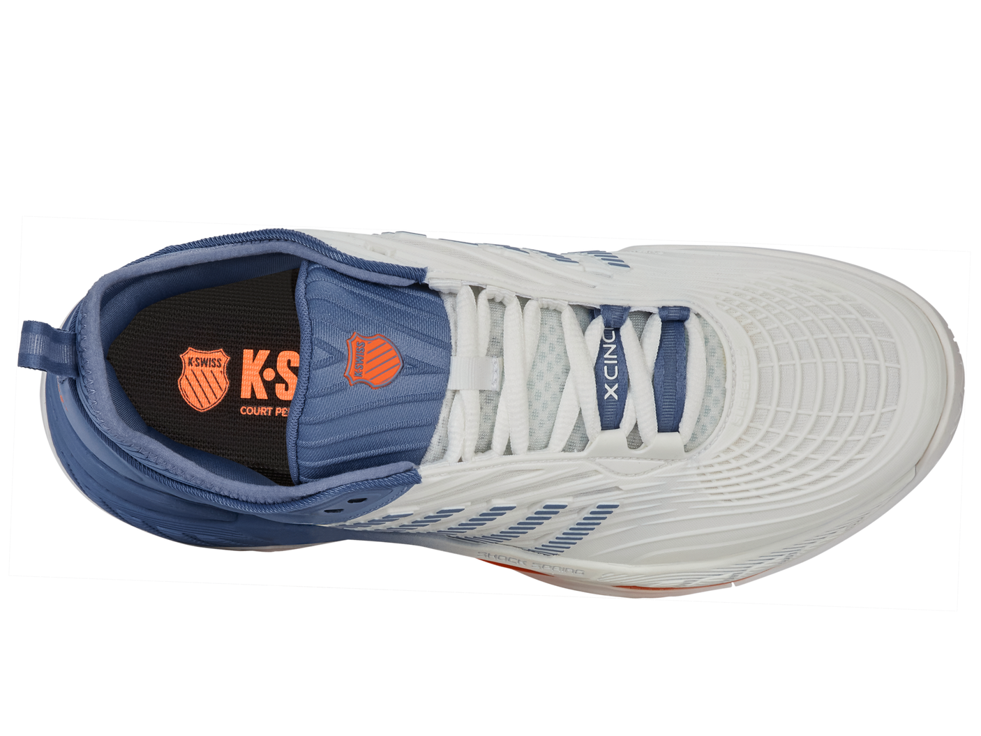 K-Swiss Men's Shoes Hypercourt Supreme 2 | Lucent White/Infinity/Scarlet Ibis