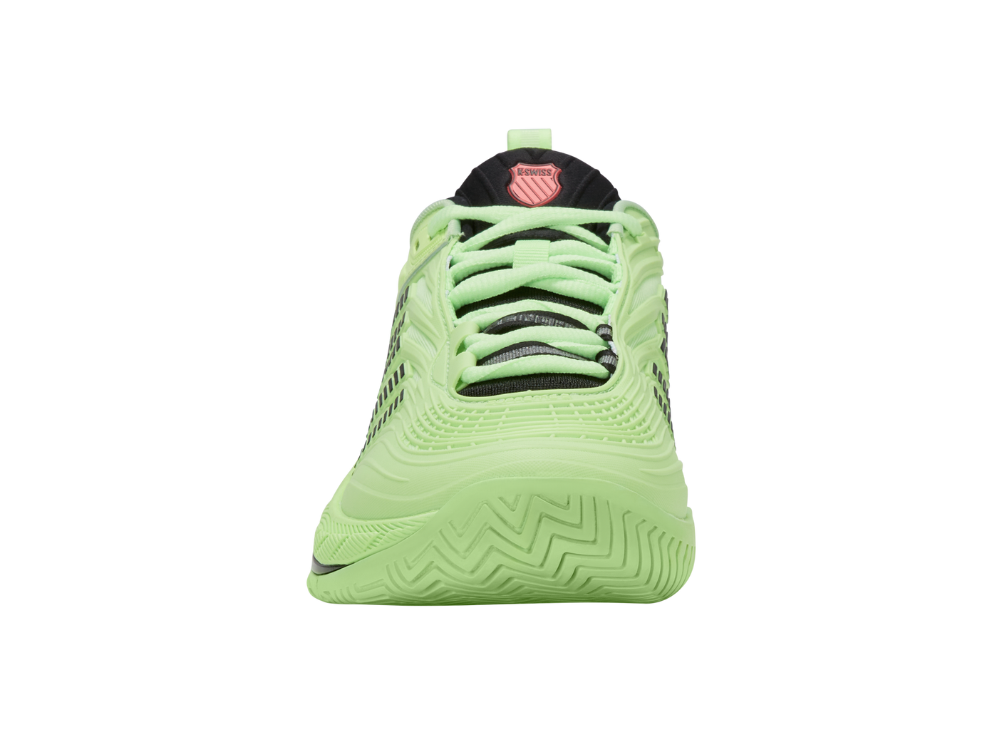 Zapatillas K-Swiss Hypercourt Supreme 2 para hombre | Verde neón suave/Negro/Lava neón