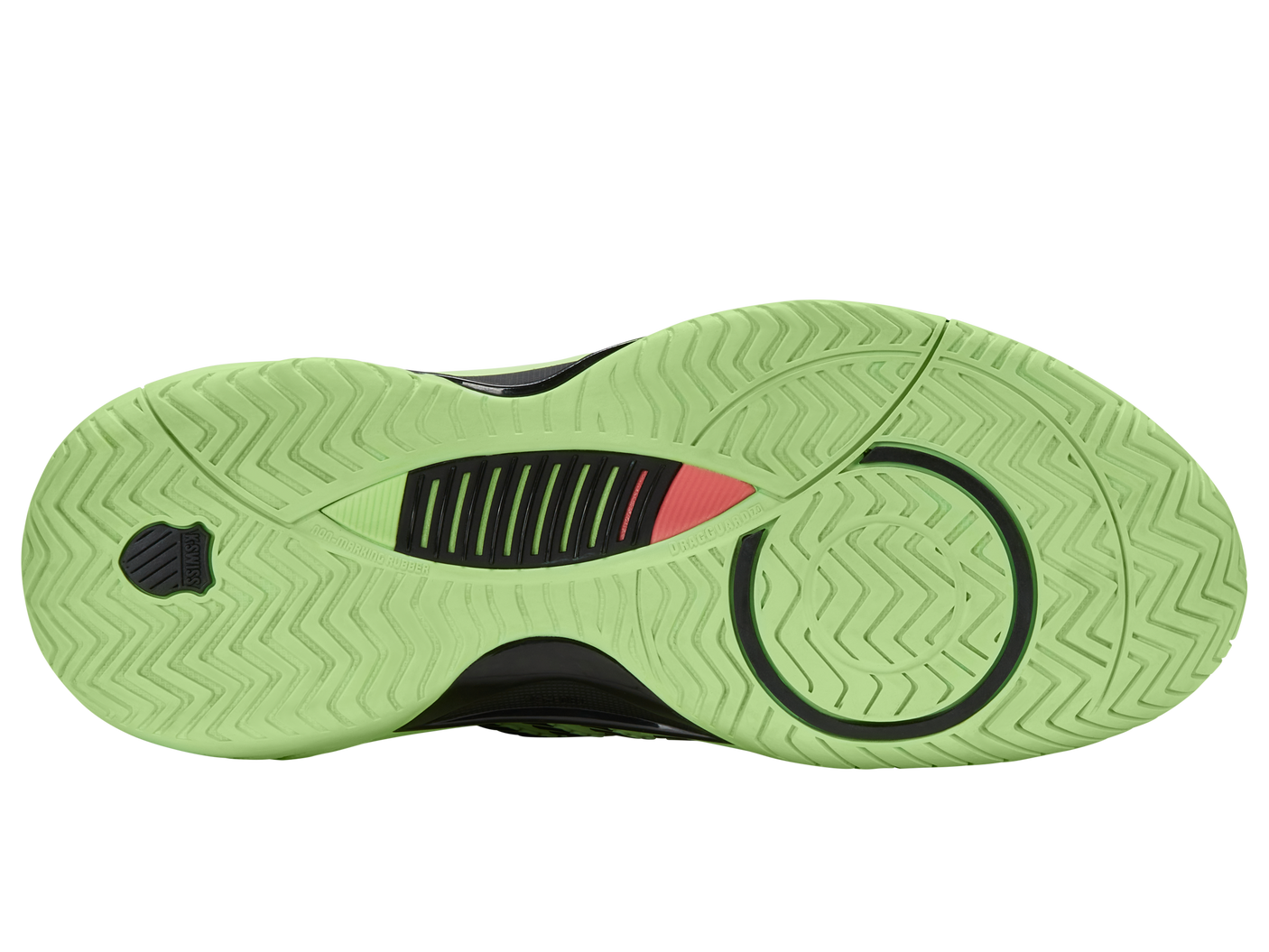 Zapatillas K-Swiss Hypercourt Supreme 2 para hombre | Verde neón suave/Negro/Lava neón