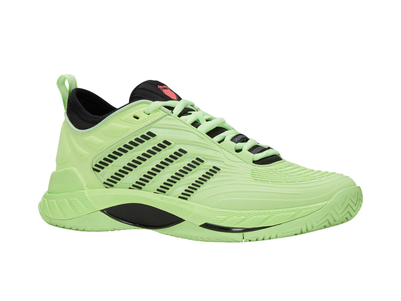 Zapatillas K-Swiss Hypercourt Supreme 2 para hombre | Verde neón suave/Negro/Lava neón
