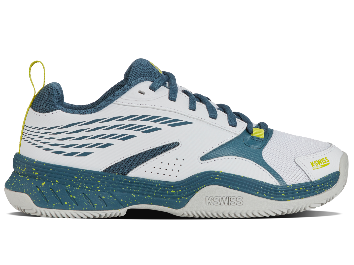 K-Swiss Men's Shoes Speedex Padel | White/Indian Teal/Evening Primrose