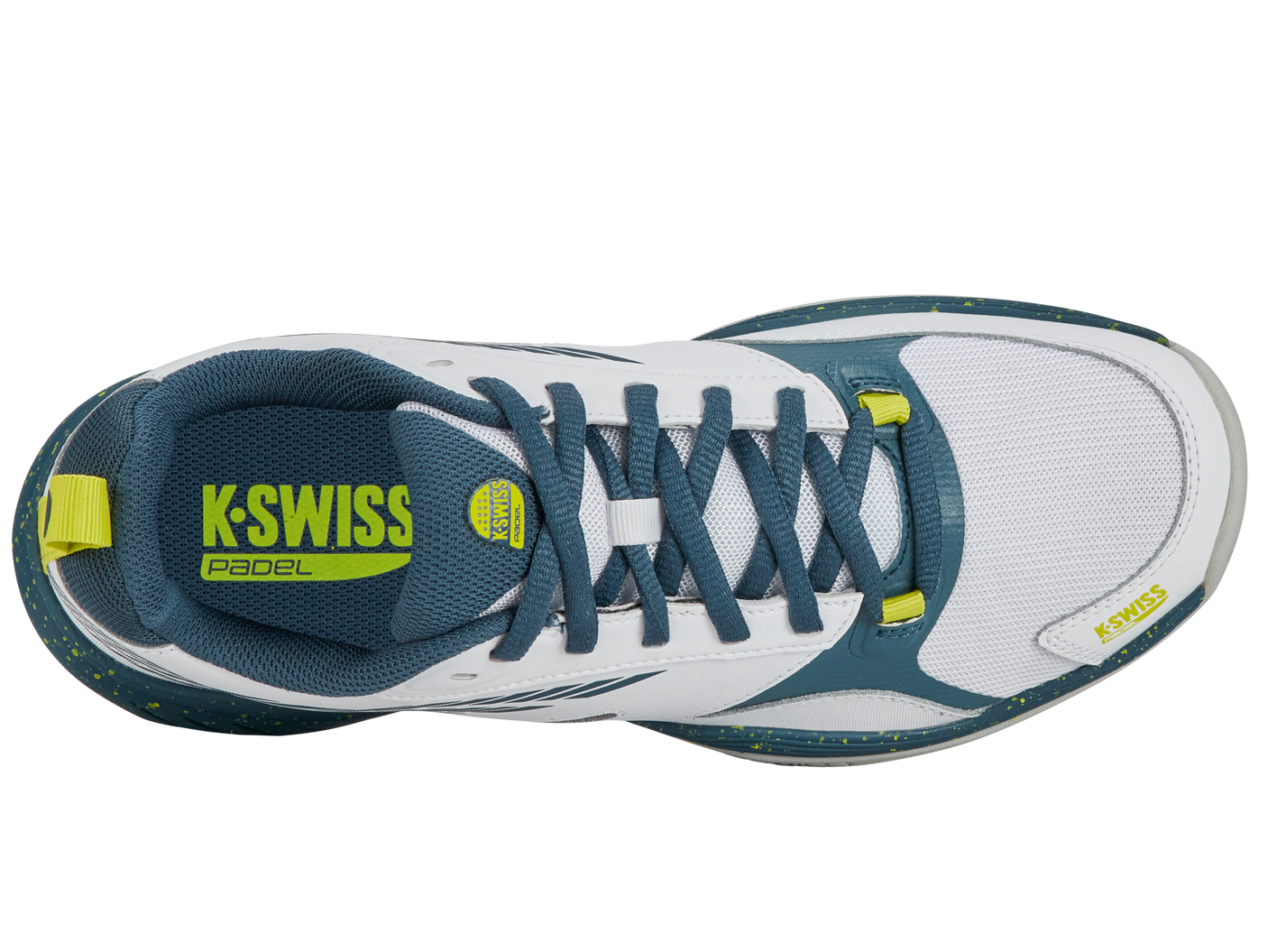 K-Swiss Men's Shoes Speedex Padel | White/Indian Teal/Evening Primrose