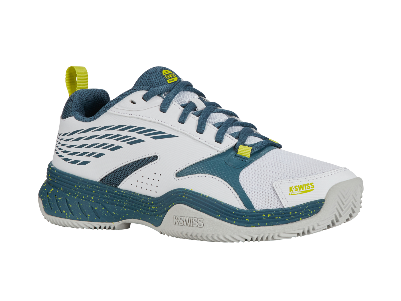 K-Swiss Men's Shoes Speedex Padel | White/Indian Teal/Evening Primrose