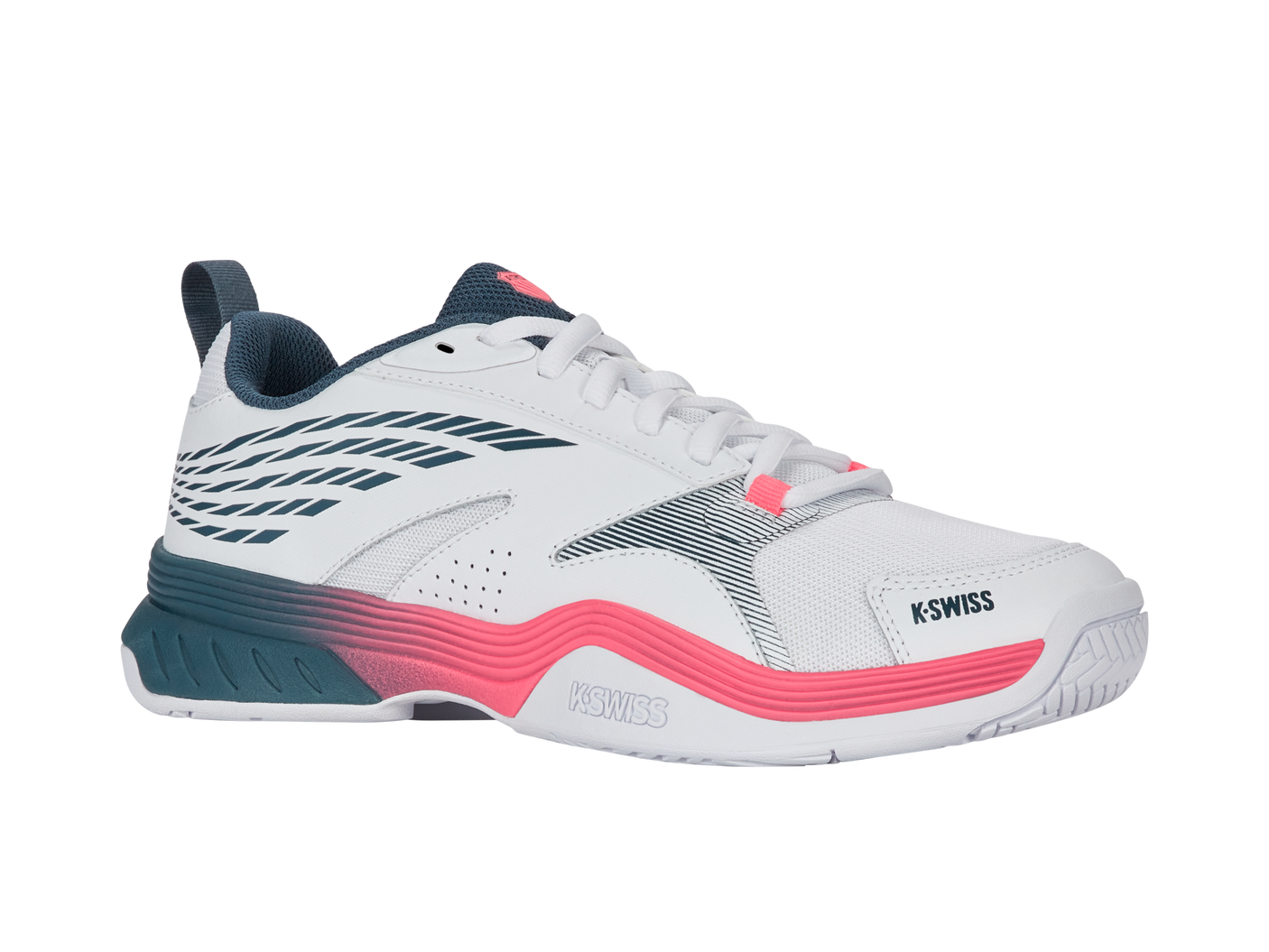 Zapatillas K-Swiss Speedex para hombre | Blanco/Stargazer/Neón Blaze