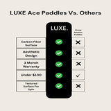 Luxe Pickleball Paddle Pink and Rust