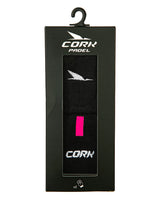 Cork Padel Women Sport Wristbands Black/Pink