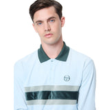 Sergio Tacchini Banda Velour Polo - Baby Blue