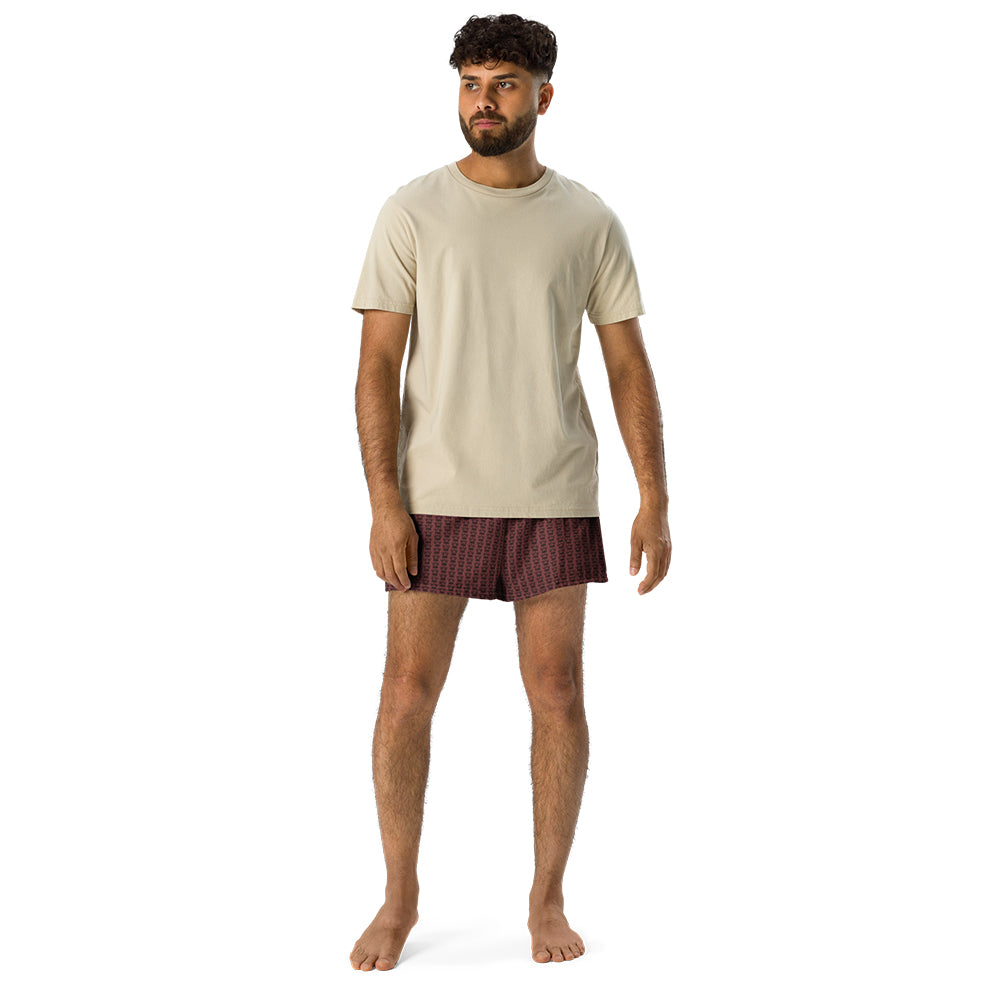 CROWN PICKLEBALL - Logo Pattern Short (Burgundy)