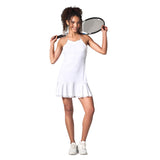 inPhorm NYC Devon Tennis & Athleisure Dress - White/Silver Sand