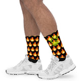 CROWN PICKLEBALL - Flame Socks (Black)