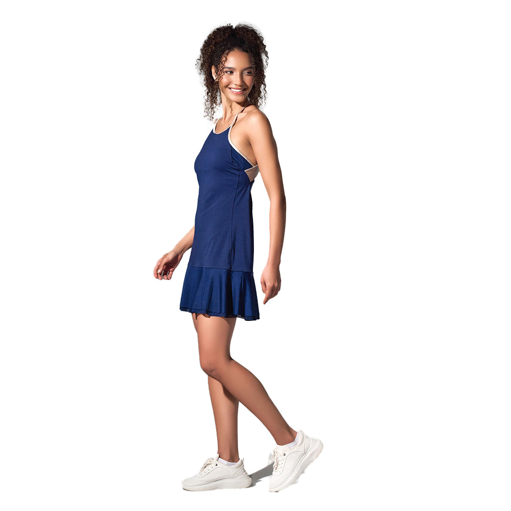 inPhorm NYC Devon Tennis & Athleisure Dress - Ink/Silver Sand