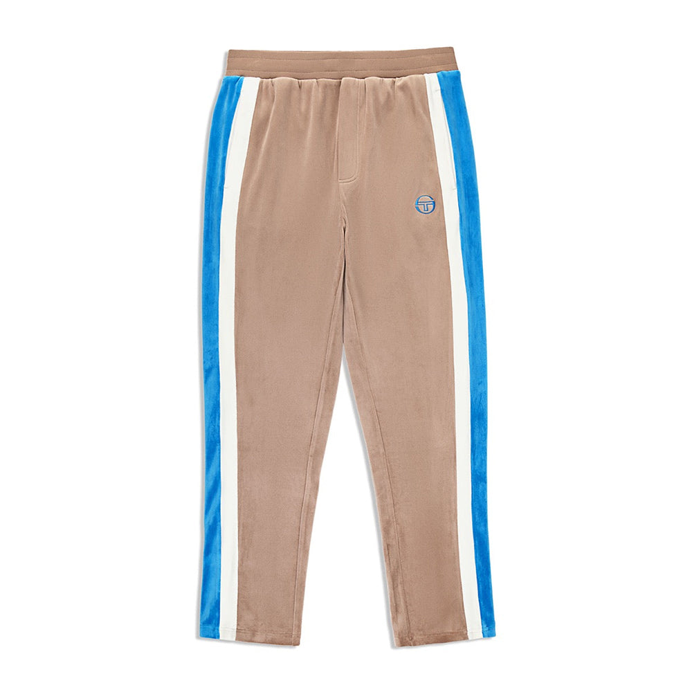 Sergio Tacchini Lazaro Velour Track Pant - Taupe Grey