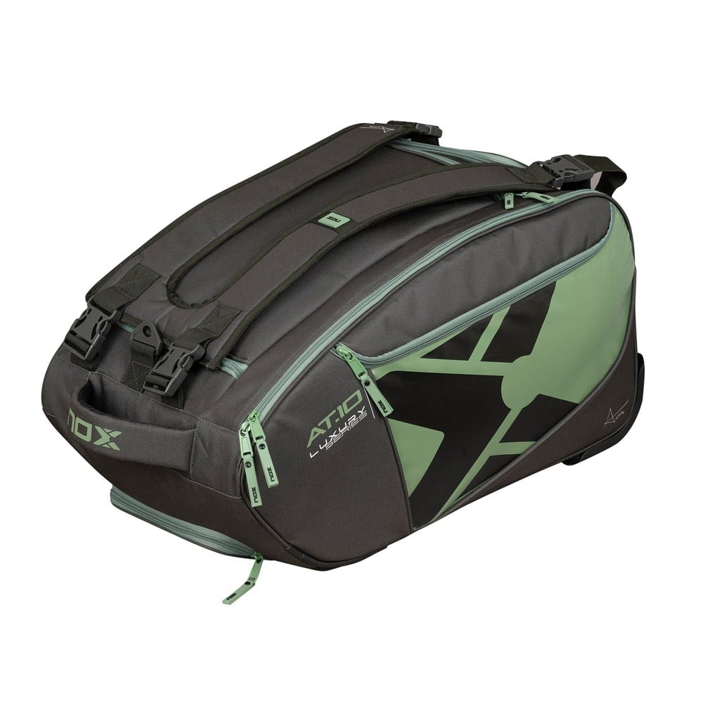 Nox Padel Bag AT10 Competition Trolley Padel Bag Black & Green