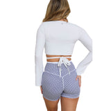 Astoria LIVE LUXE Wrap Sleeved Crop - White