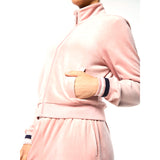Sergio Tacchini Adele Velour Track Jacket - Pale Mauve