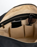Cork Padel Vintage Leather Handbag Black/Silver