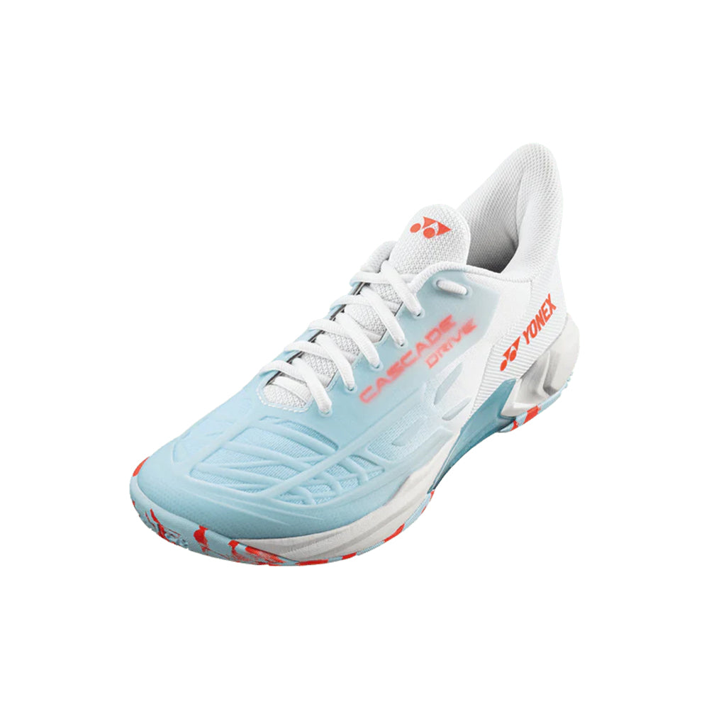 Yonex Badminton Shoe Power Cushion Cascade Drive 2 Unisex (White/Water Blue)