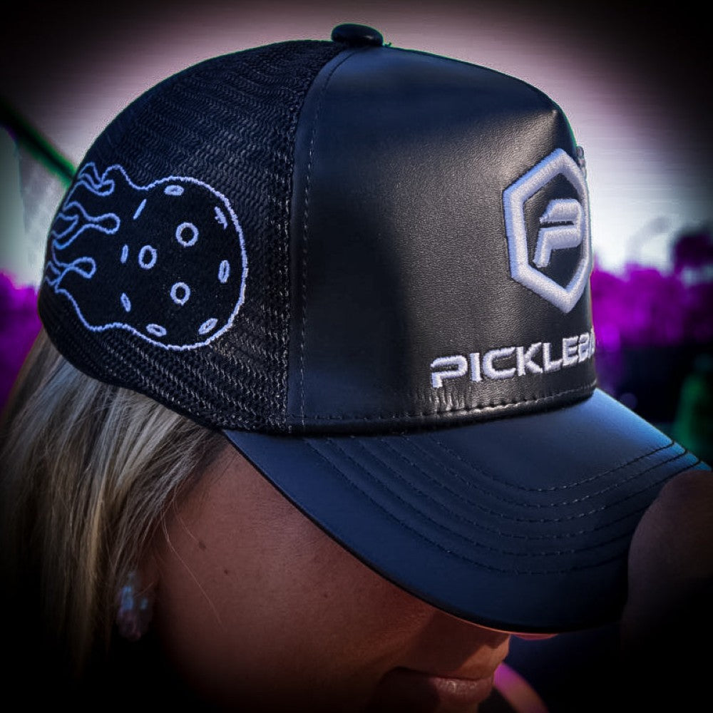 Potenza Pickleball - Leather Logo Trucker Hat