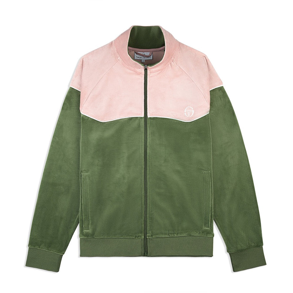 Sergio Tacchini Cielo Velour Track Jacket - Bronze Green