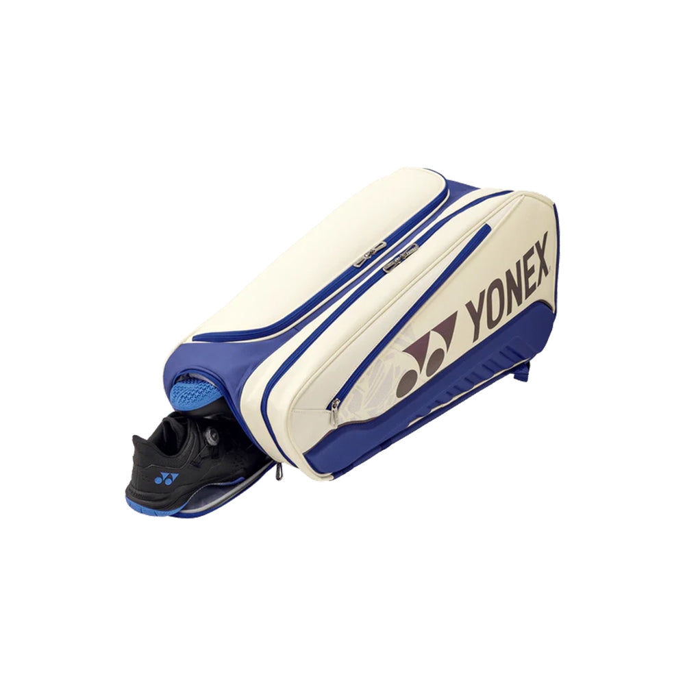 Yonex Expert 6 Racquet Bag (White/Deep Blue)