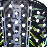 Babolat Counter Viper 2.6 face close-up showing carbon weave and hole layout