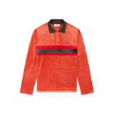 Sergio Tacchini Banda Velour Polo - Hot Sauce