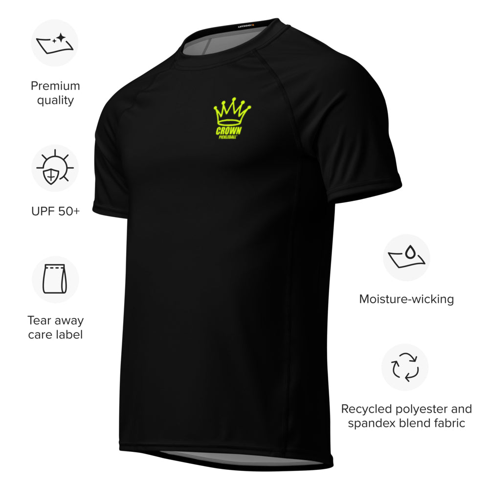 CROWN PICKLEBALL - Men's Tourney Shirt (Black)