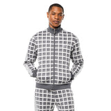 Sergio Tacchini Damarindo Check Track Jacket - Quiet Grey