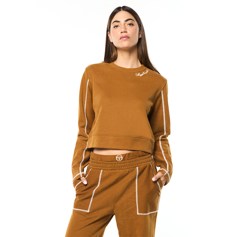 Sergio Tacchini Greta Crewneck - Bronze Brown
