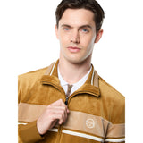 Sergio Tacchini Damarindo Velour Track Jacket - Bronze Brown