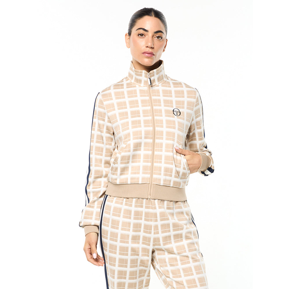 Sergio Tacchini Women's Damarindo Check Track Jacket - Humus