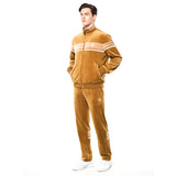 Sergio Tacchini Damarindo Velour Track Jacket - Bronze Brown