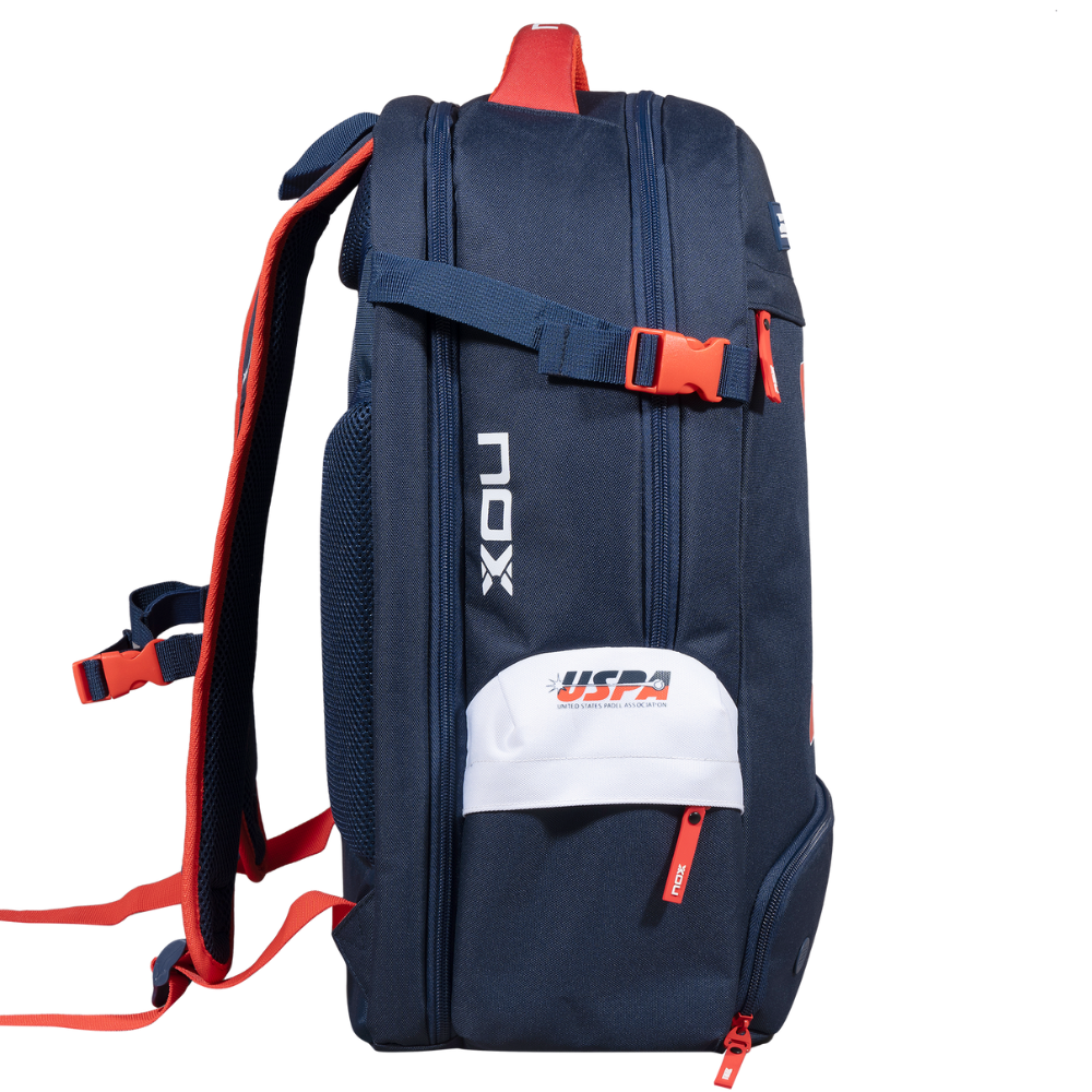 Nox Padel Bag USPA Pro Series Backpack Blue & Red