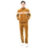 Sergio Tacchini Damarindo Velour Track Jacket - Bronze Brown