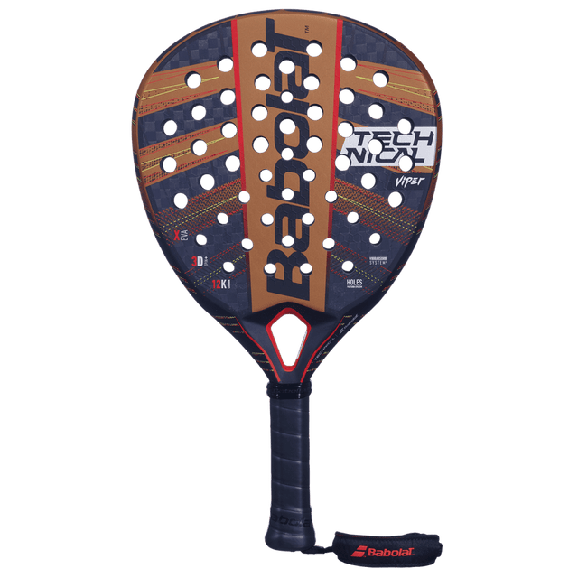 Babolat Padel Racket Technical Viper Black Dark Orange - Power and Control