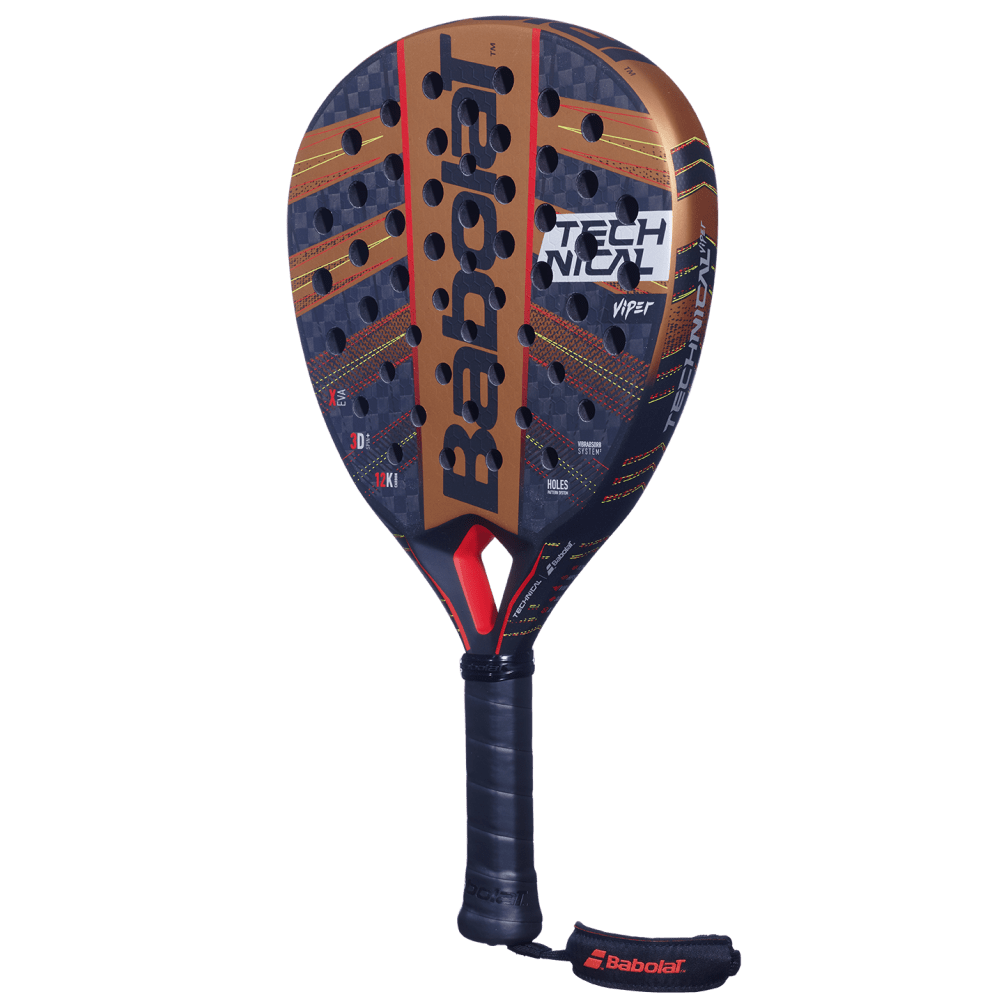 Babolat Padel Racket Technical Viper Black Dark Orange - Power and Control