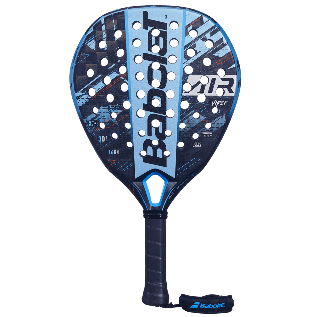 Babolat Padel Racket Air Viper Black Blue - Power and Control