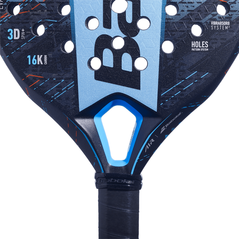 Babolat Padel Racket Air Viper Black Blue - Power and Control