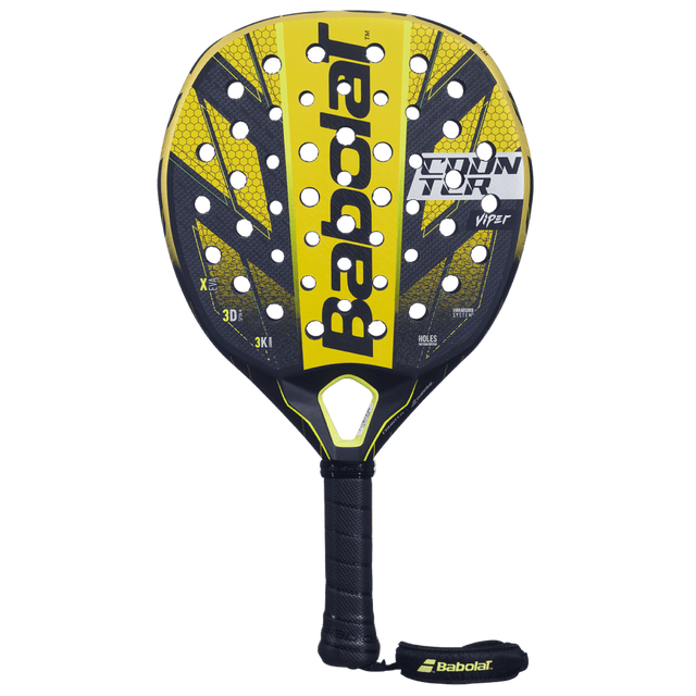 Babolat Padel Racket Counter Viper Black Yellow - Power and Control