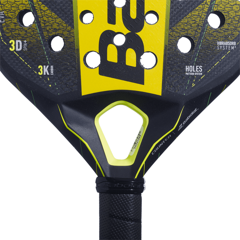 Babolat Padel Racket Counter Viper Black Yellow - Power and Control