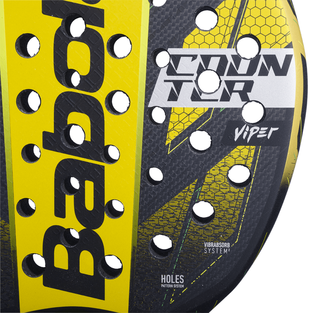 Babolat Padel Racket Counter Viper Black Yellow - Power and Control